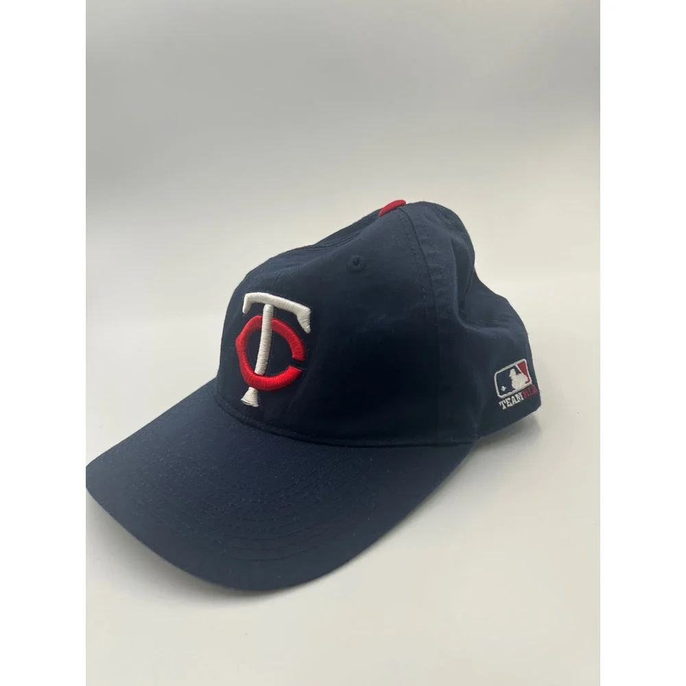 Minnesota Twins MLB Baseball Hat Navy Blue Drew Pearson Adjustable Cap B922